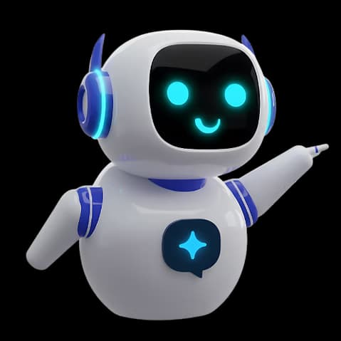 Friendly AI assistant representing BizClearAI helping small business owners